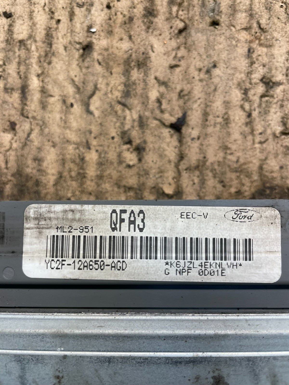 2000 Ford Van E250 4.2L Engine Control Unit ECU ECM Module S8374 DG3