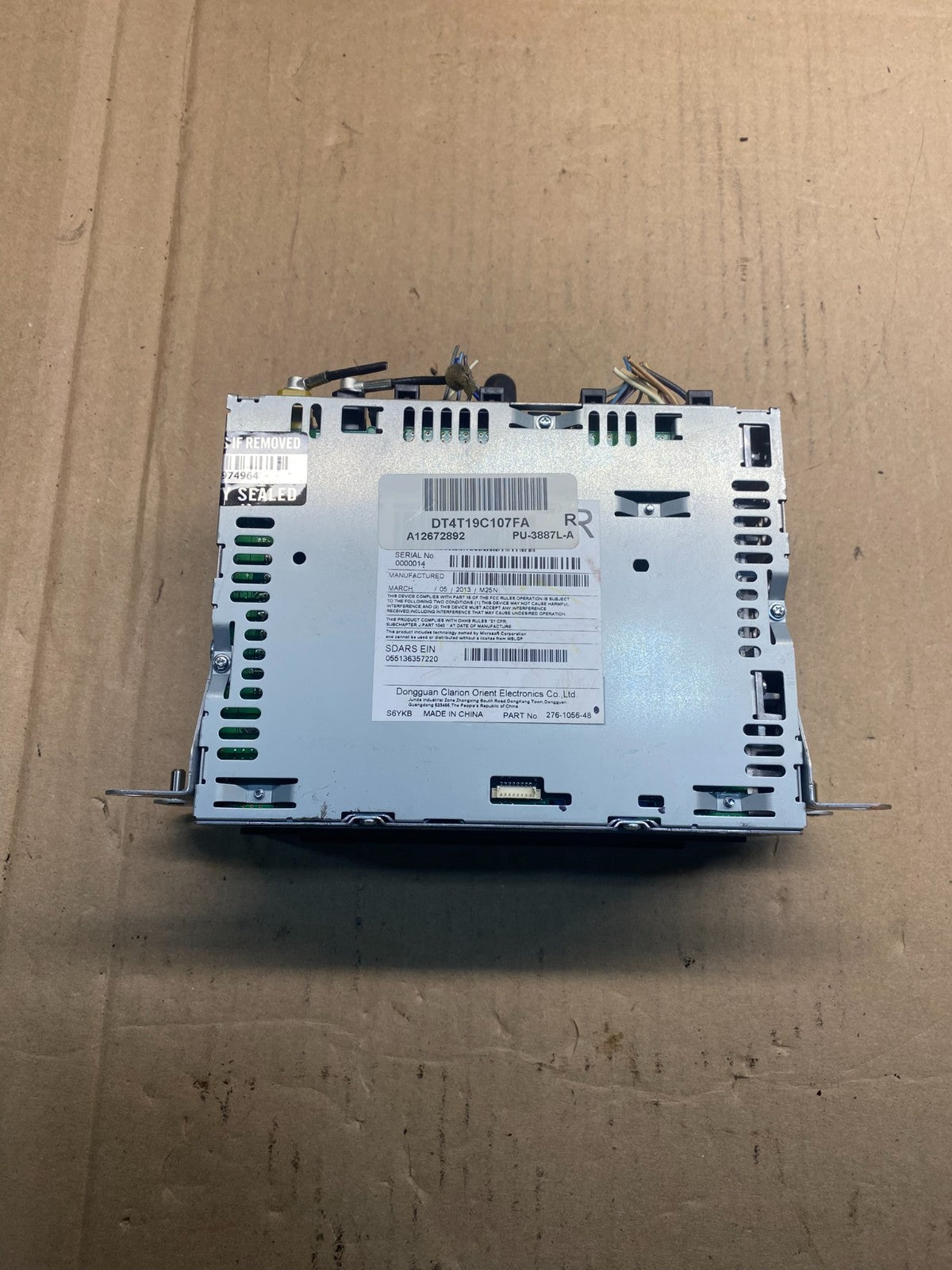 2012 to 2014 Ford Edge AM/FM Radio Reciever aj0509 DG4