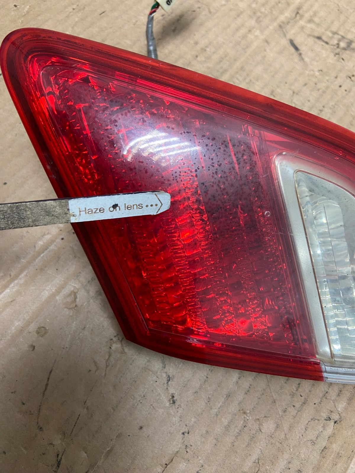 2007 2008 2009 Toyota Camry Right Passenger Rh Tail Light Inner AI6566 LK4