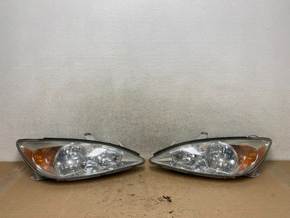 2002 2003 2004 Toyota Camry Left+Right Set Side Halogen Headlights AI1084 DW0