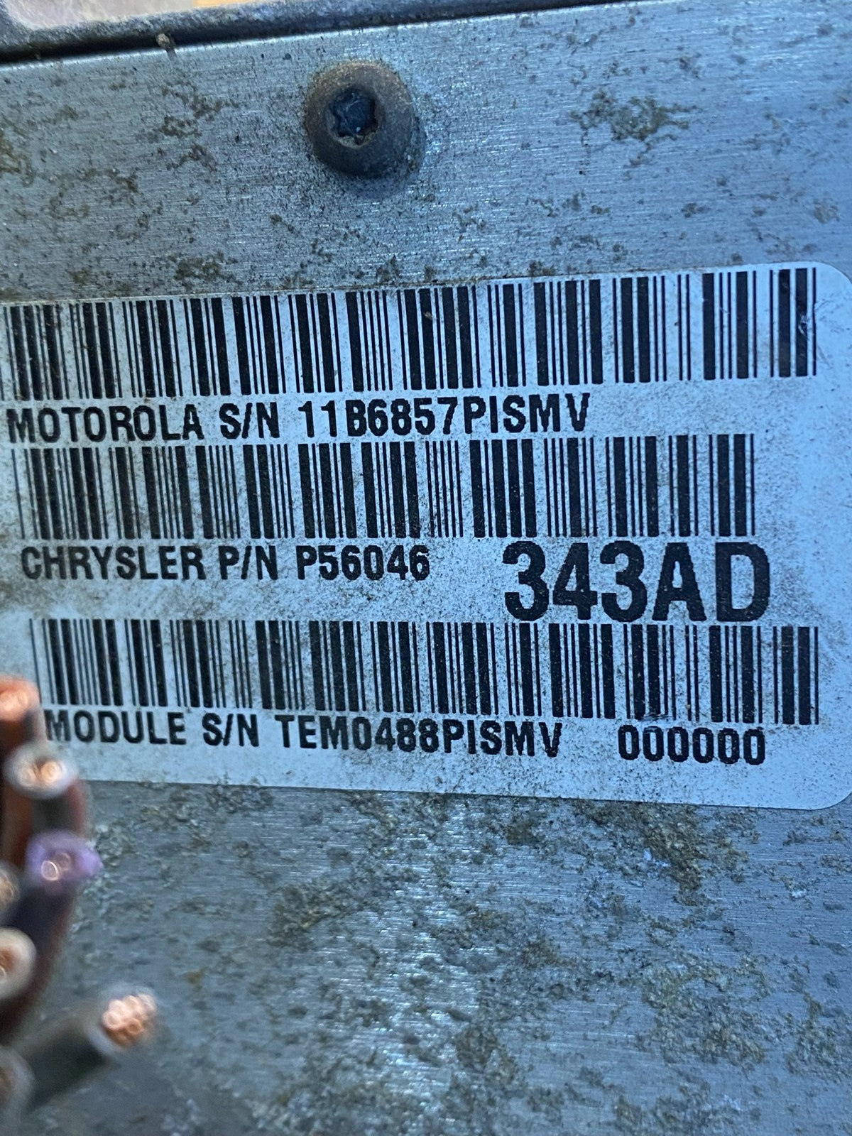 1998 Dodge Ram 5.9L Engine Control Module ECM PCM ECU p56046343ad AF7723 DG2