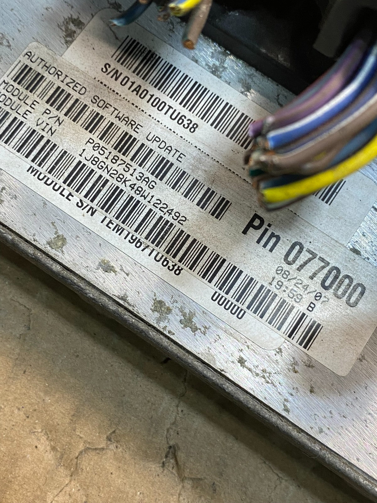 2008 Jeep Liberty Dodge Nitro 3.7L Engine Control Unit ECU ECM AH7384 DG2