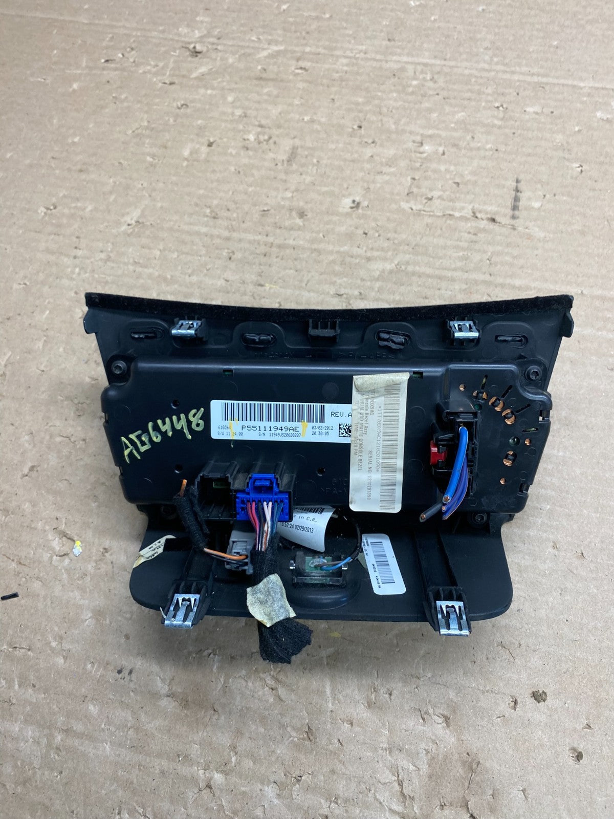 2011-2014 Chrysler 200 Heater AC Climate Switch Temperature Control AG6448 DG3