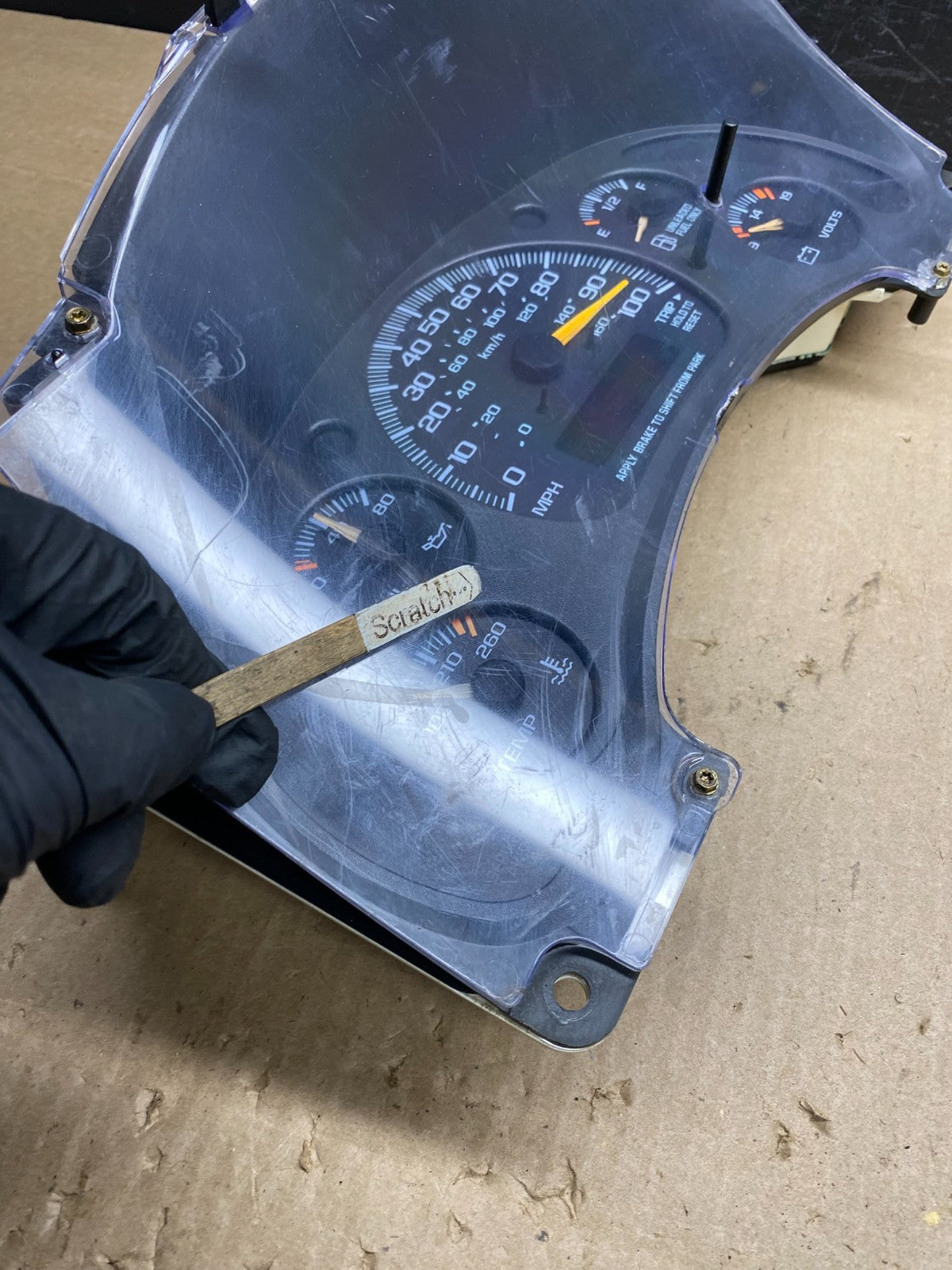 2000 to 2005 Chevrolet Astro Cluster Gauge Speedometer ECM ab9482 DG1