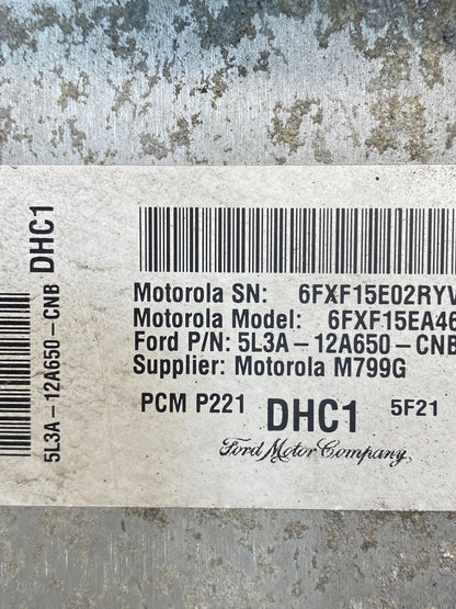 2005 Ford F-150 F150 5.4L Engine Control ECU Computer 5L3A-12A650-CNB af7707 DG2