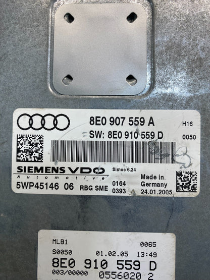 2006 2007 2008 Audi A4 2.0L Engine Computer Ecu Pcm Ecm 8E0907559A aa5793 DG2