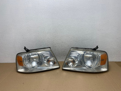 2004 to 2008 Ford F-150 F150 Left+Right Halogen Headlights AF3036 LK0
