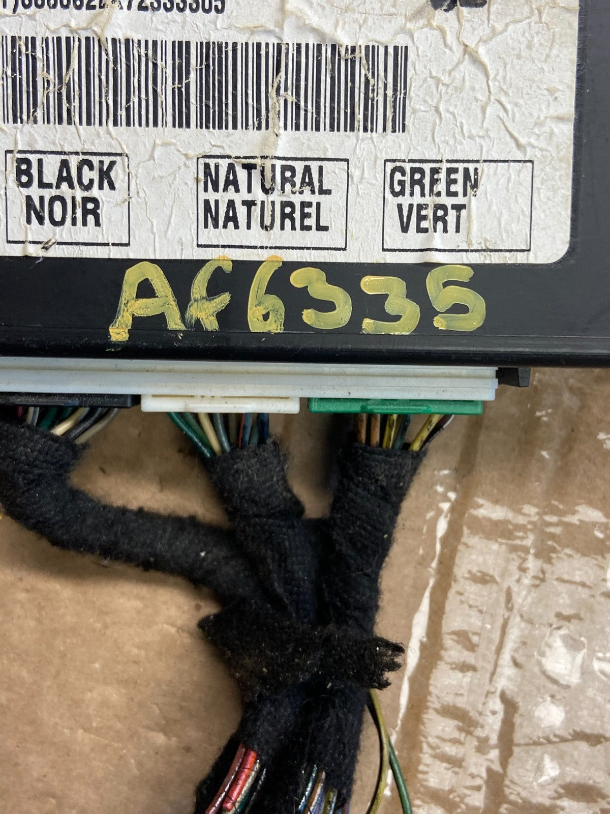 2006 to 2011 Cadillac DTS AC Heater Climate Control Panel AF6335 DG6