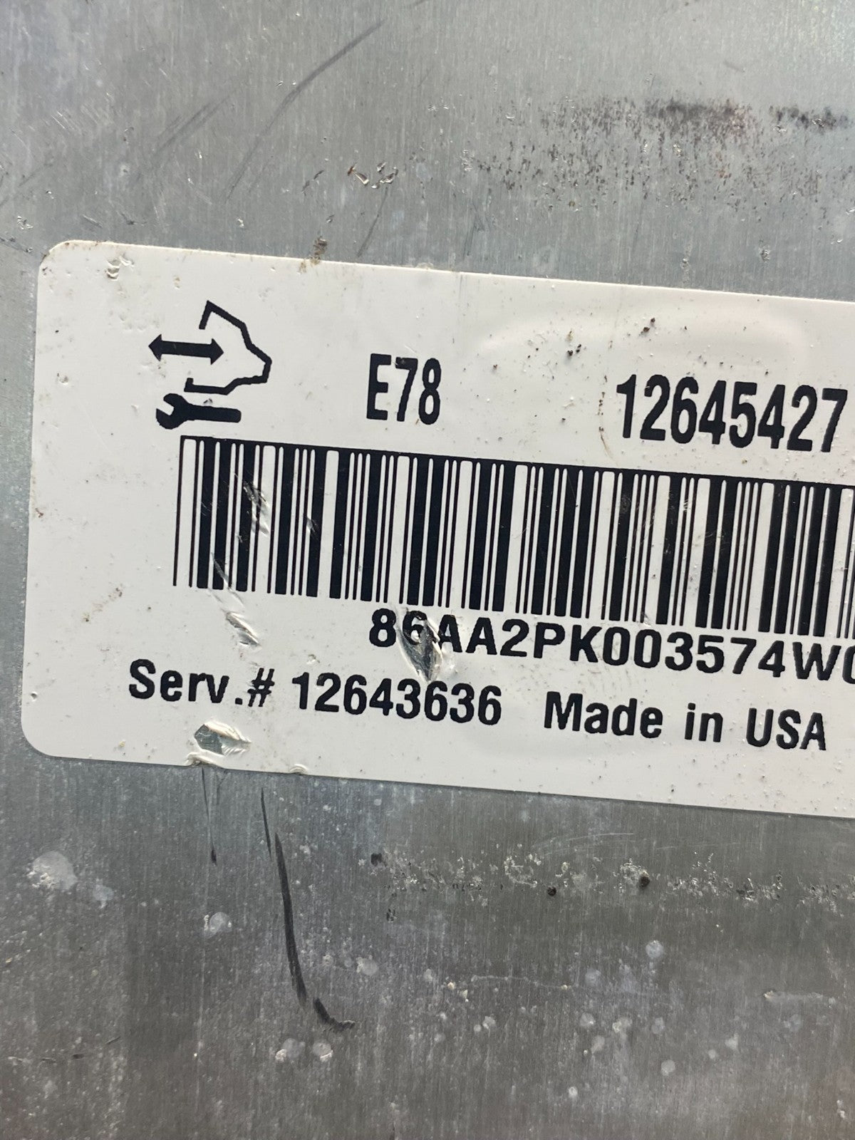 2012 2016 Chevrolet Cruze Engine Computer Ecu Pcm Ecm Pcu 12645427 AE7739 DG2