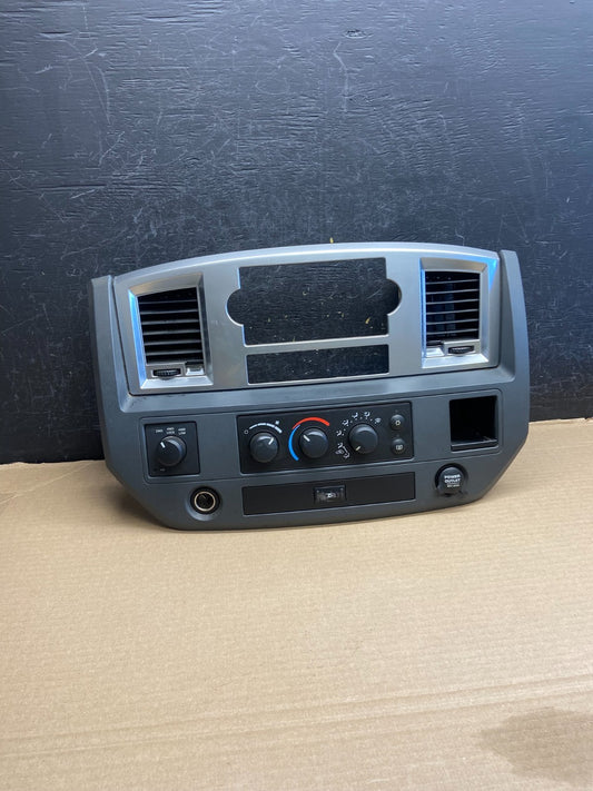 2006 to 2008 Dodge Ram Radio Climate Control A/C Heat Dash Bezel Trim AH1225 DG0