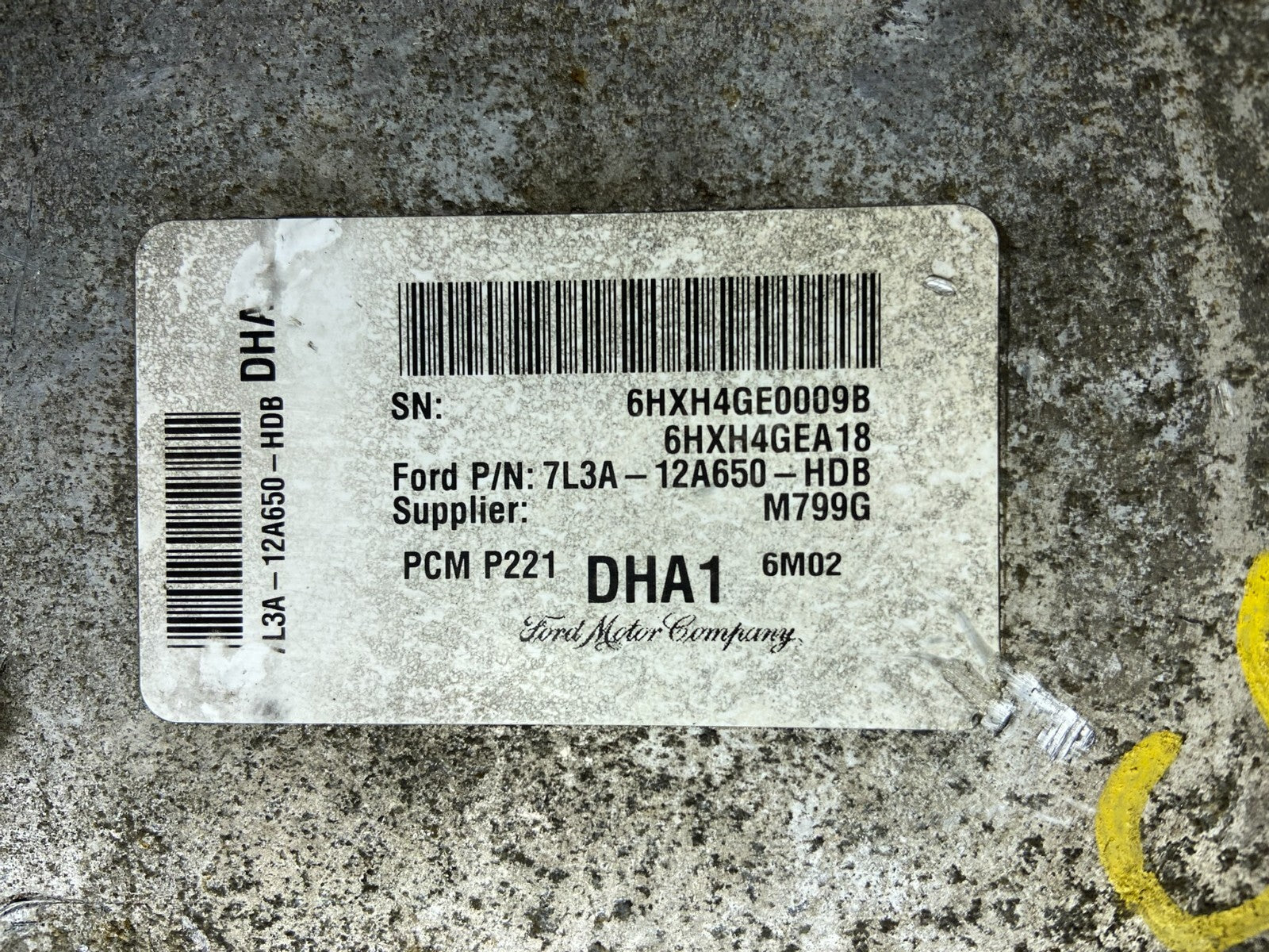 2007 2008 Ford F-150 F150 Engine Control Computer 7L3A-12A650-HDB O2392 DG2