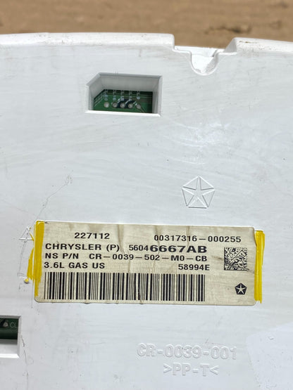 2012 Jeep Grand Cherokee 3.6L Speedometer Gauge Cluster OEM Q2661 DG6