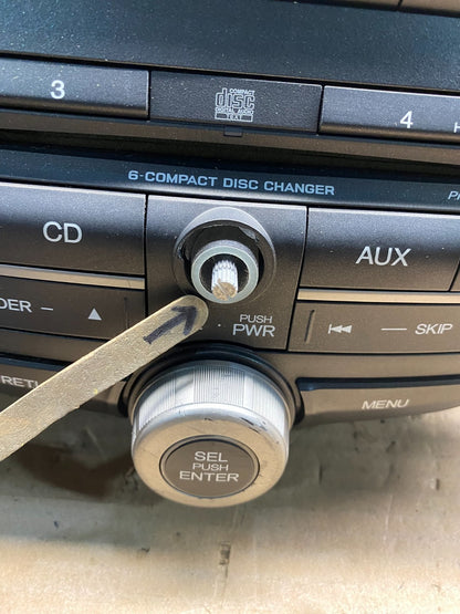 2008 - 2012 Honda Accord Front Radio AM FM CD Player AH7539 DG1