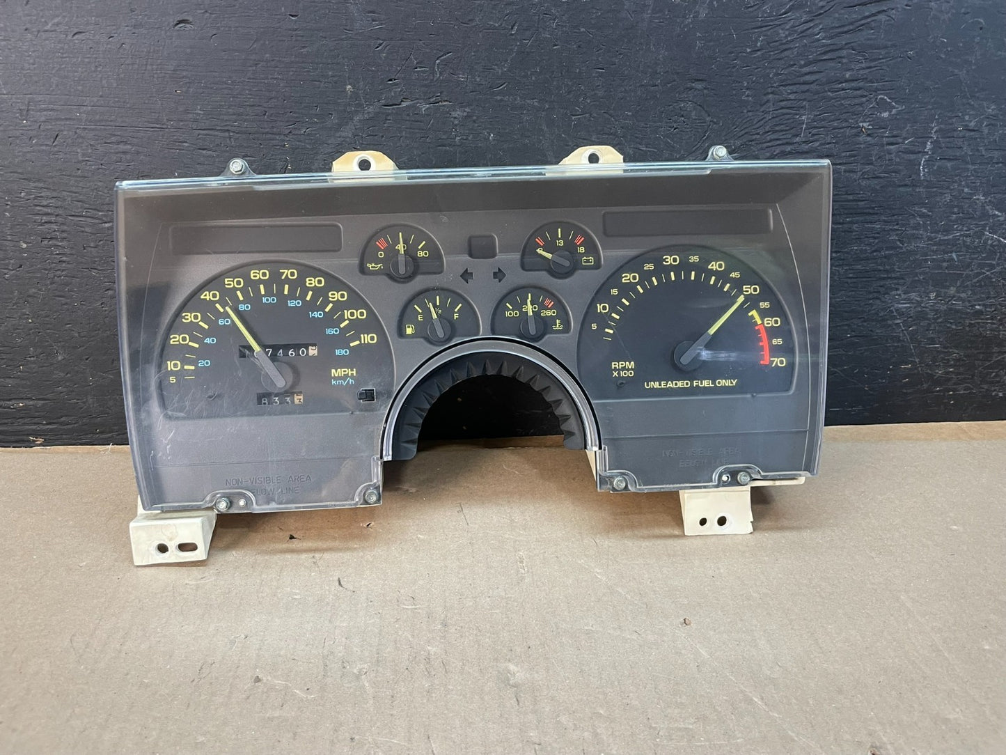1990 1991 1992 Chevrolet Camaro Head Speedometer Cluster Gauge ae3313 DG0