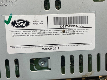 2016 2017 Ford Taurus Radio Stereo CD Player Receiver AM FM Audio AG9512 DG6