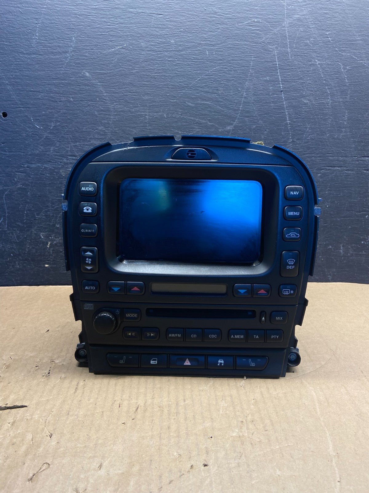 2003-2008 Jaguar S-Type Dash Climate A/C Screen Radio AM/FM Panel AF9414 DW0