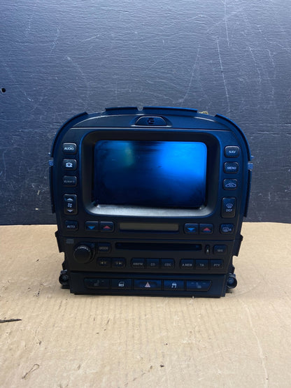 2003-2008 Jaguar S-Type Dash Climate A/C Screen Radio AM/FM Panel AF9414 DW0