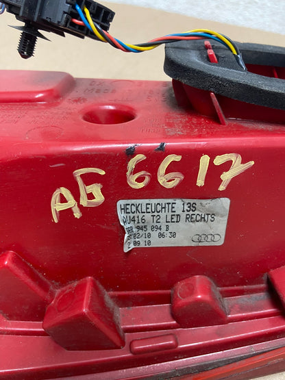 2009 to 2012 Audi Q5 Right Passenger RH Side Tail light AG6617 DW6