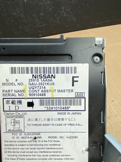 2009-2012 Nissan Murano AM FM CD Player Radio Receiver 259151aa9a AB9566 DG6