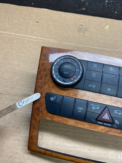 2007-2012 Mercedes X164 GL350 GL450 Climate Control Bezel Wood Switch W0125 DG1