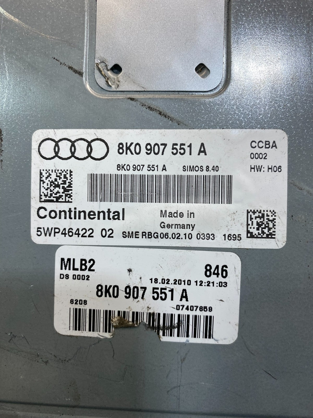 2010 Audi S4 S5 3.0L Engine Computer Ecu Pcm Ecm Pcu 8K0907551A  aa7728 DG2