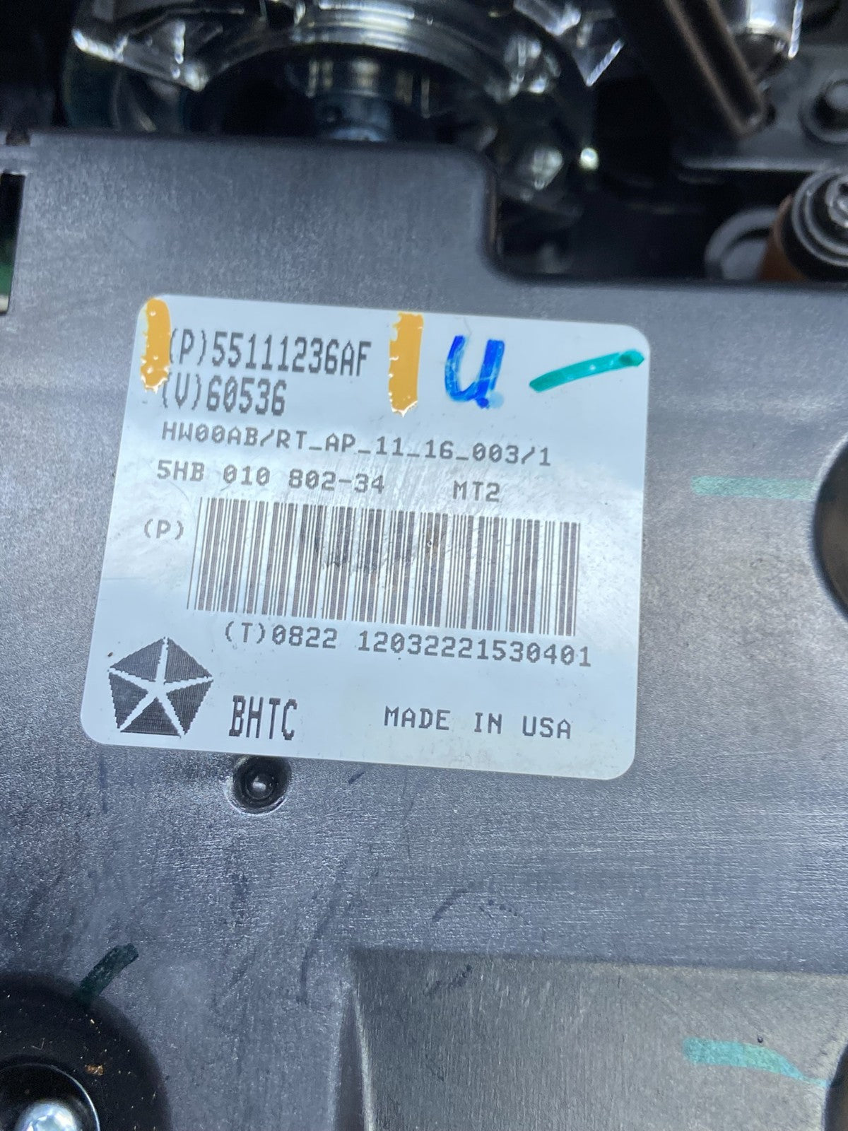 2011-2016 Dodge Grand Caravan Temperature Climate Control AC Heater y2159 DG6