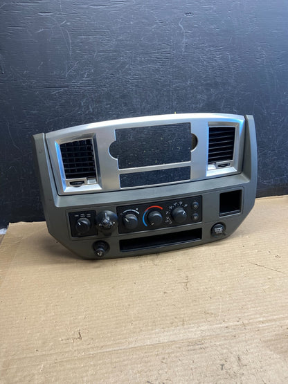 2006 to 2008 Dodge Ram Radio Climate Control A/C Heat Dash Bezel Trim AH3655 DG0