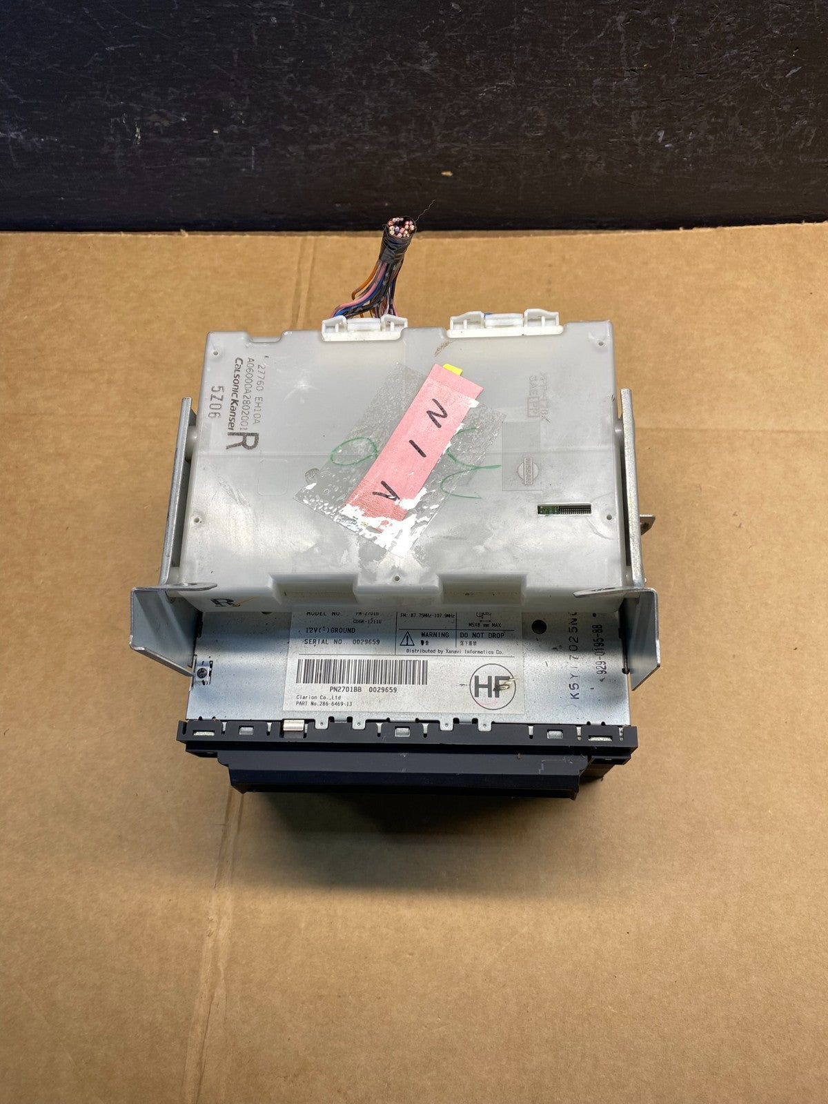2006 2007 Infiniti M35 Radio AM/FM Single Disc CD Receiver AD3652 DG3