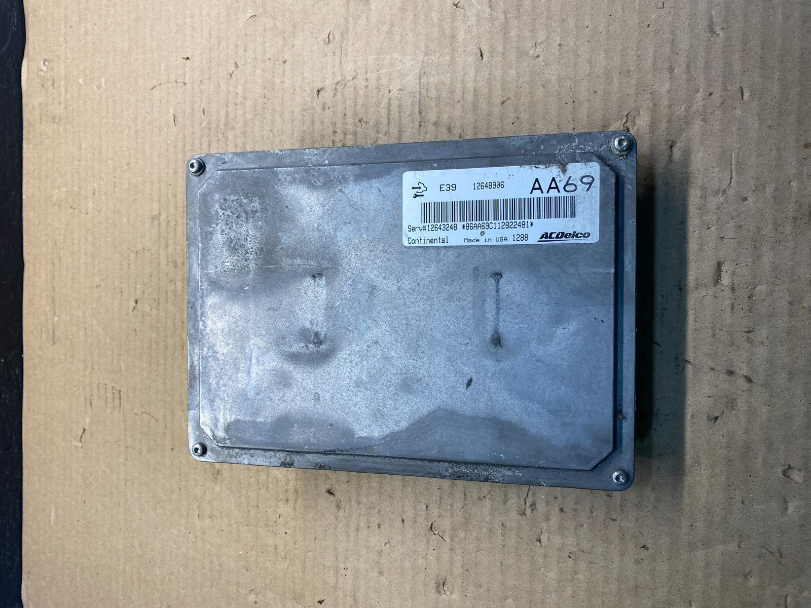 2012 GMC Acadia Traverse Engine Control Module ECM ECU 12648906 ae0130 DG1