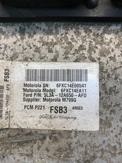 2005 Ford F-Series 4.6L Engine Control Computer Module 5L3A-12A650-AFD ac4392 DG2