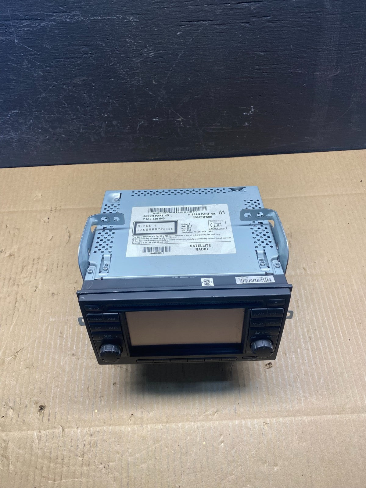 2011-2014 Nissan Juke Stereo AM FM GPS Navigation Touch Screen Radio ad1512 DG3