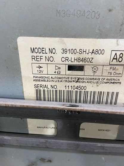 2005 to 2010 Honda Odyssey Am Fm Cd Player Radio Receiver Y7520 DG6