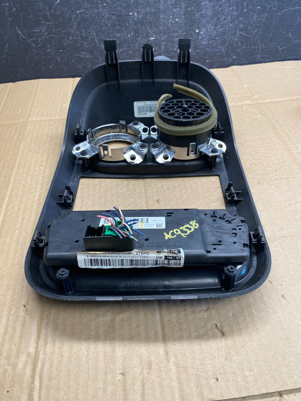 2011 to 2017 Jeep Compass Dash Climate Temperature Control Radio Bezel AC9338 DG5