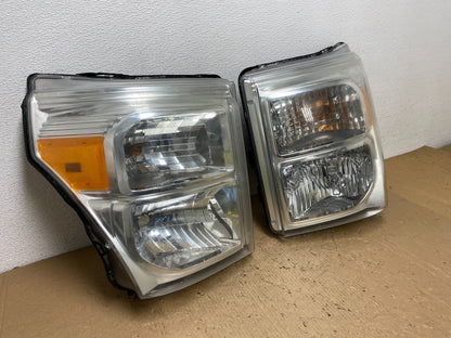 2011 to 2016 Ford F250 Super Duty Left+Right Side Headlights AD8829 DW2