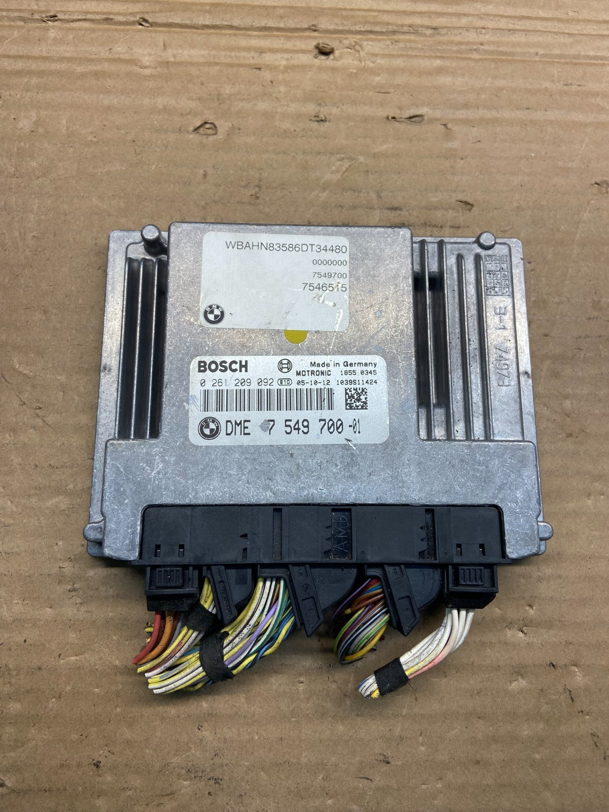2006 to 2007 Bmw 550i 750i Engine Computer ECU Control Module ECM AE4648 DG0