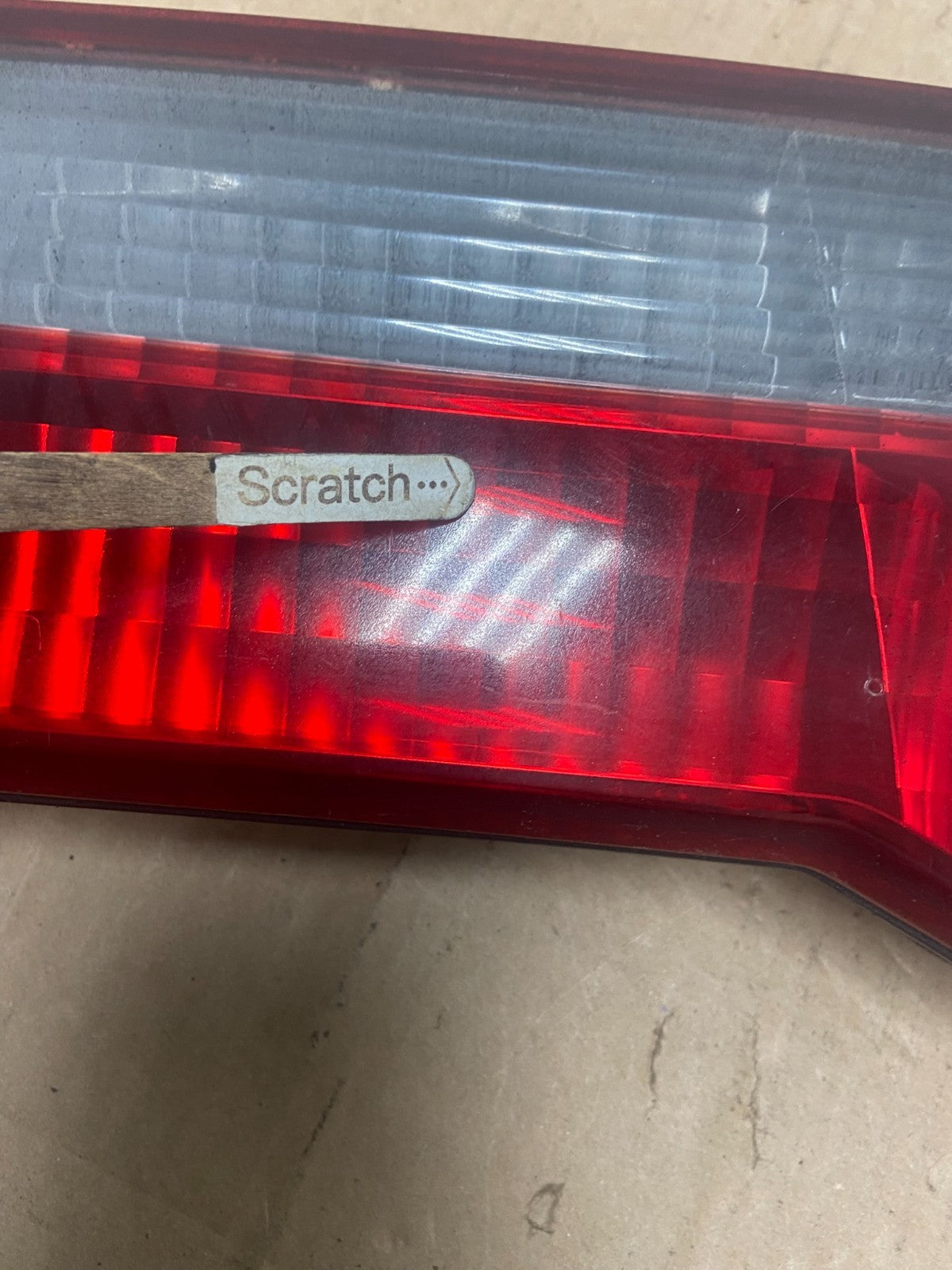 2001 to 2002 Honda Accord Left Driver LH Side Inner Tail Light OEM R1600 DW4