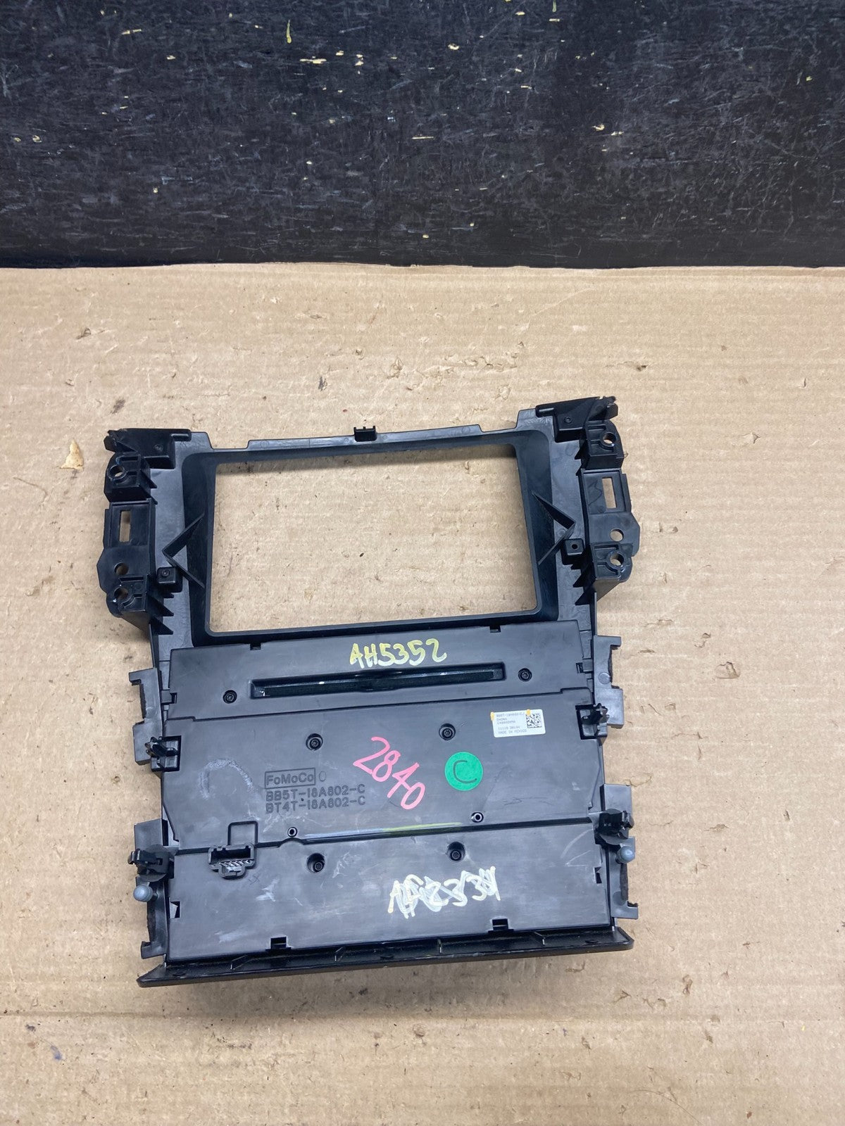 2011 to 2014 Ford Explorer Radio Climate Control Trim Bezel Panel AH5352 DG7
