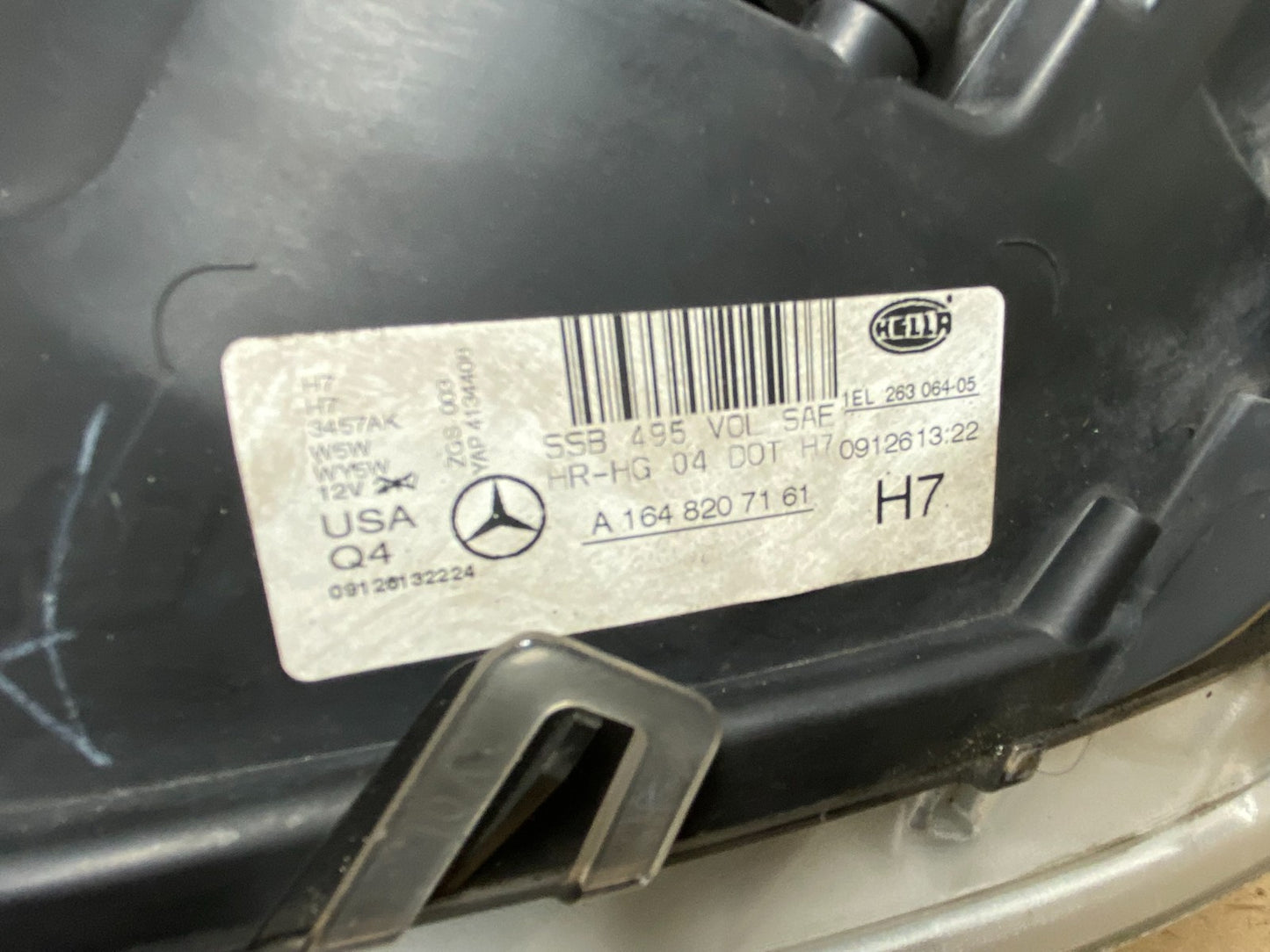 Halogen 2009-2011 Mercedes-Benz ML Class Left Driver LH Headlight AG8274 DW9