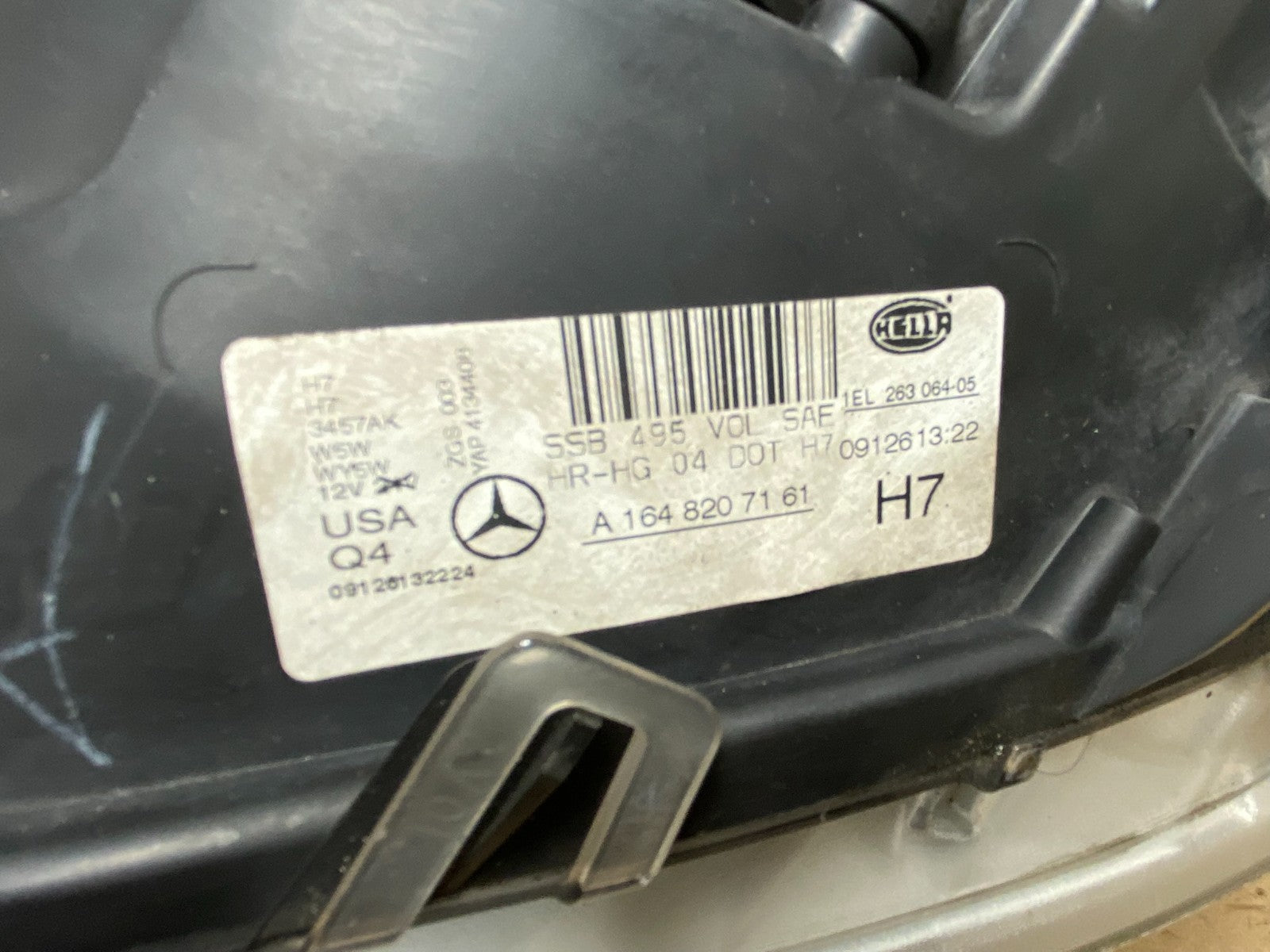 Halogen 2009-2011 Mercedes-Benz ML Class Left Driver LH Headlight AG8274 DW9