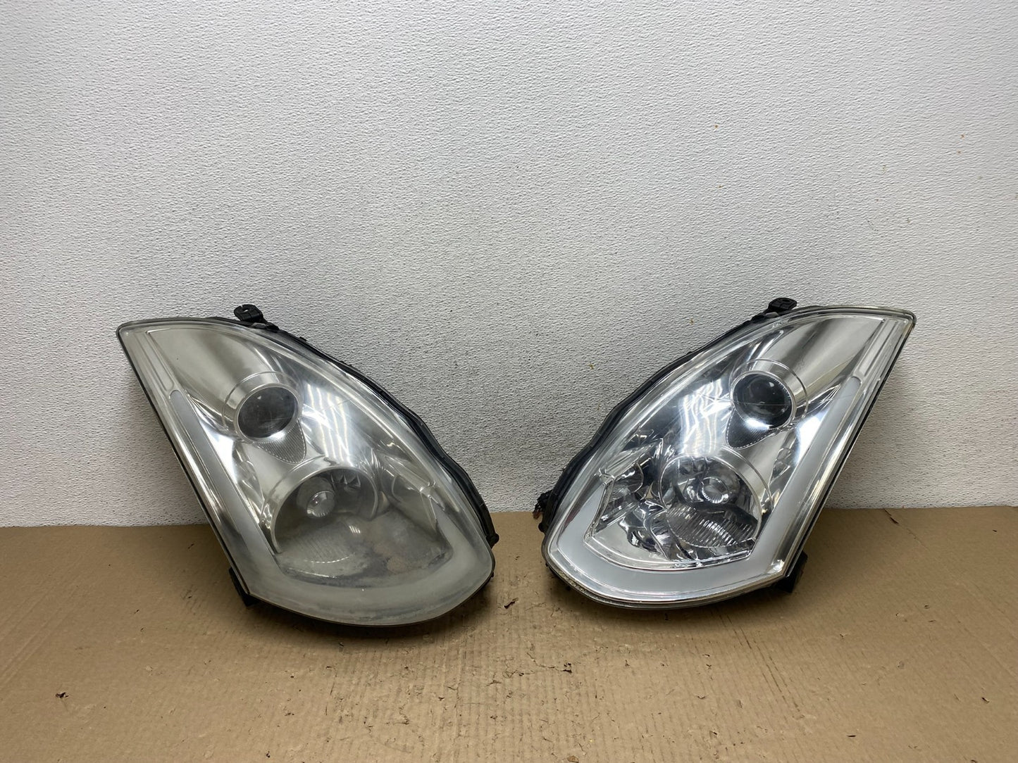 2003 2007 Infiniti G35 Coupe Left+Right Set Side Headlights AE9808 DG0