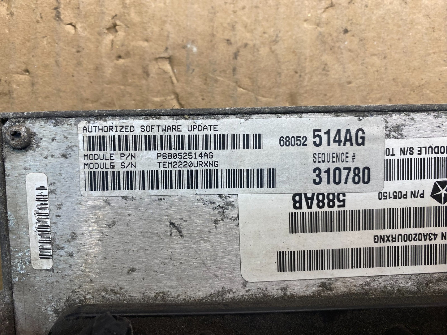2011 Jeep Grand Cherokee 3.6L ECM ECU Engine Control Computer Modul AC2642 DW2