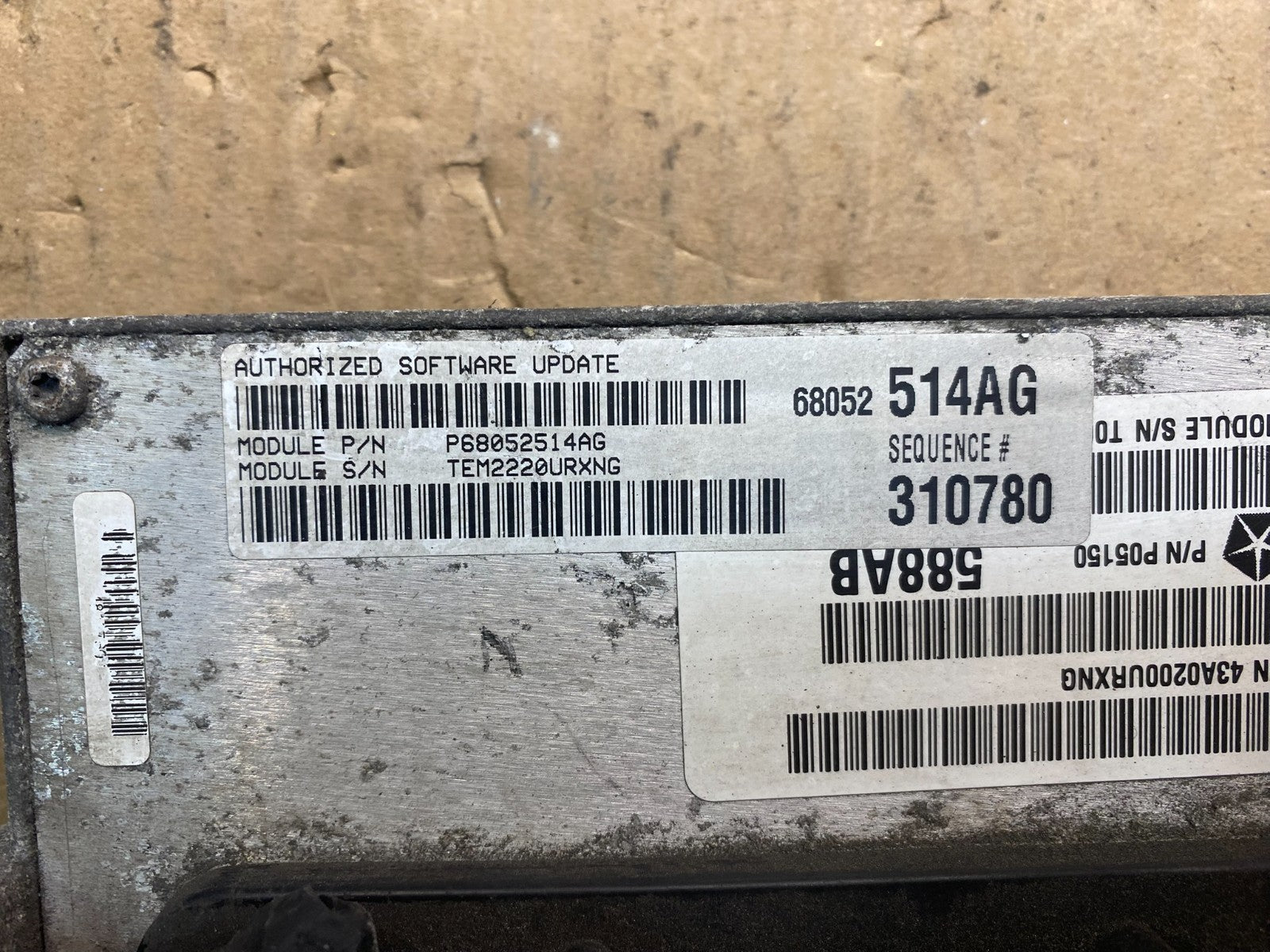2011 Jeep Grand Cherokee 3.6L ECM ECU Engine Control Computer Modul AC2642 DW2