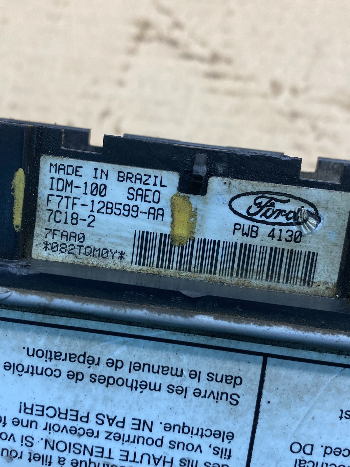 1996 to 1997 Ford F250 7.3L Diesel Driver Fuel Injector Control Module AH9593 DG2