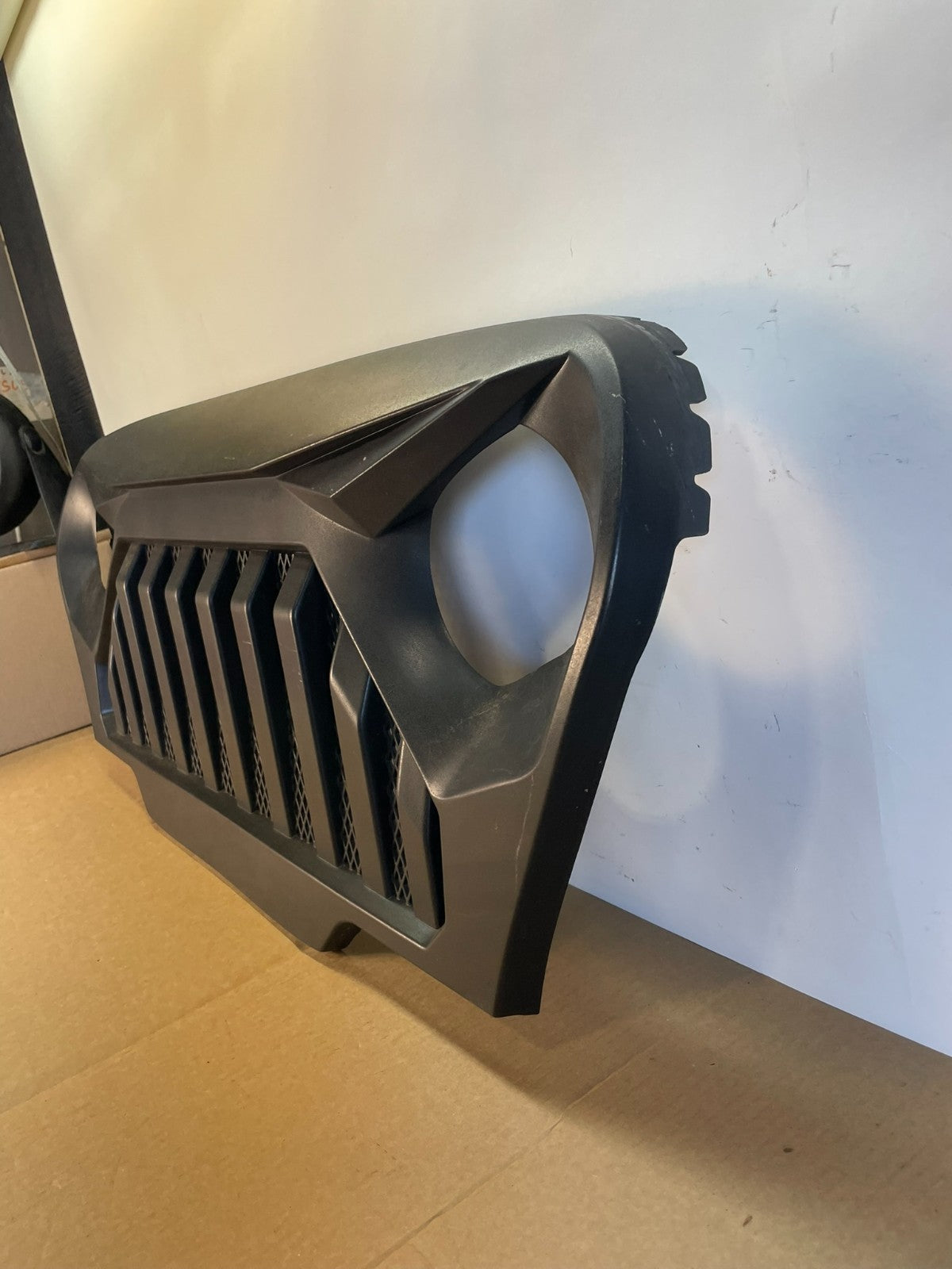 1997 to 2006 Jeep Wrangler TJ Front Matte Black Grill Grille with Mesh AG98521
