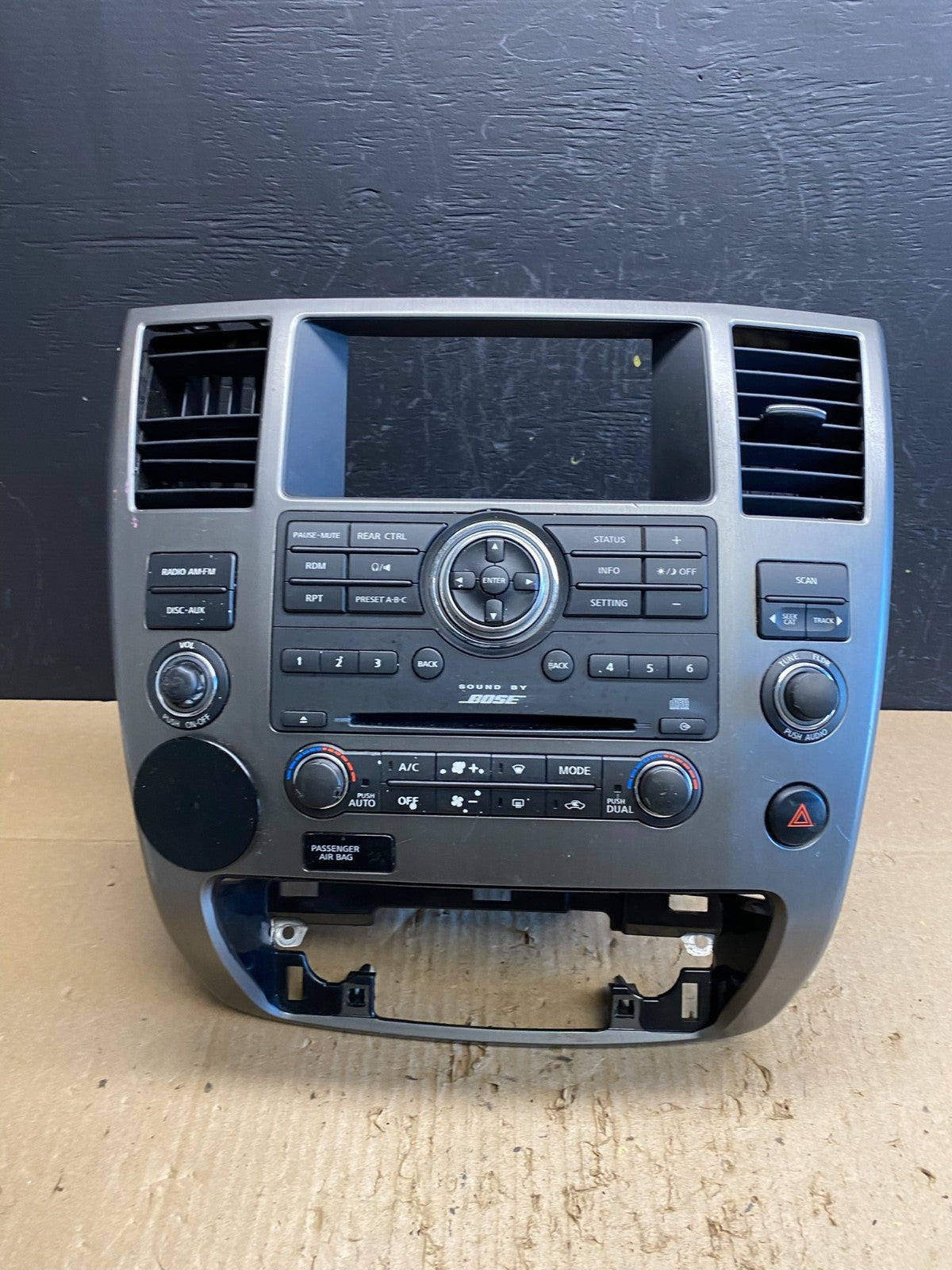 2008 to 2012 Nissan Armada Bose Radio CD Player A/C Climate Control OE ac4694 DG0