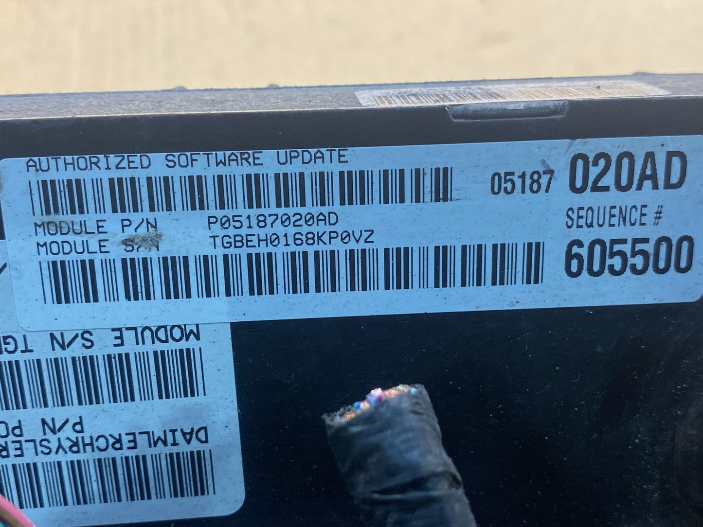 2008 2009 2010 Dodge Charger 3.5L Engine Control ECM p05187020ad ac7042 DG2