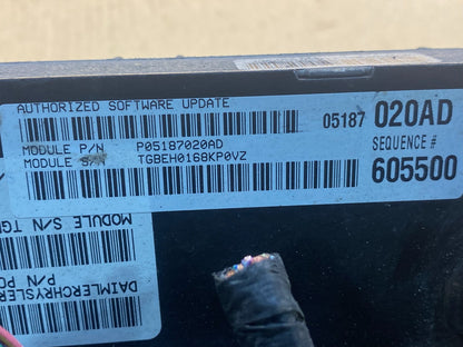 2008 2009 2010 Dodge Charger 3.5L Engine Control ECM p05187020ad ac7042 DG2