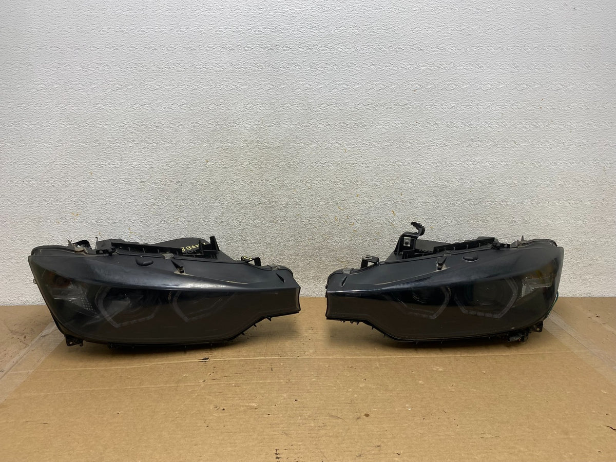2012-2015 Bmw 3 Series F30 Sedan Left+Right Set Black LED Headlights AH7889 DG0