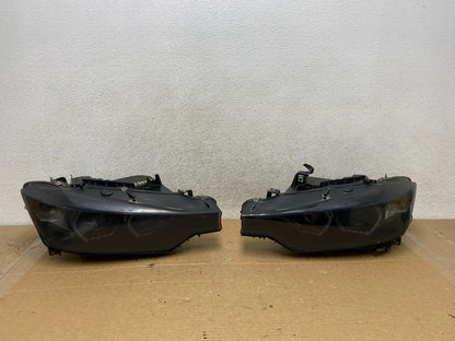 2012-2015 Bmw 3 Series F30 Sedan Left+Right Set Black LED Headlights AH7889 DG0