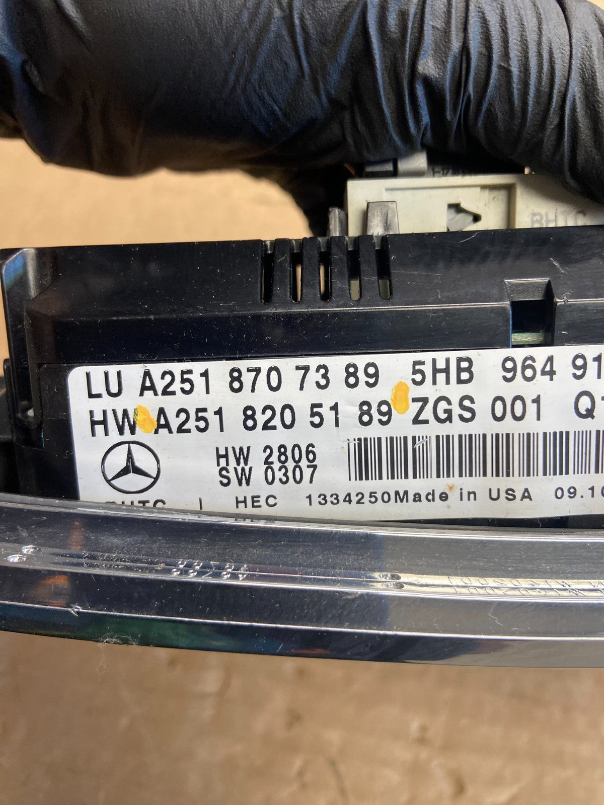 2007 2008 2009 Mercedes ML350 AC Temp Heater Climate Control af2490 DG5